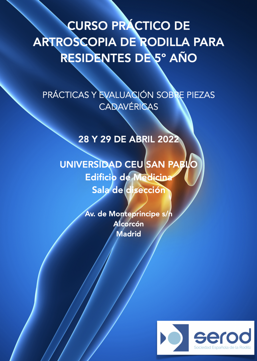 CURSO PRÁCTICO DE RODILLA PARA RESIDENTES DE 5º AÑO MADRID