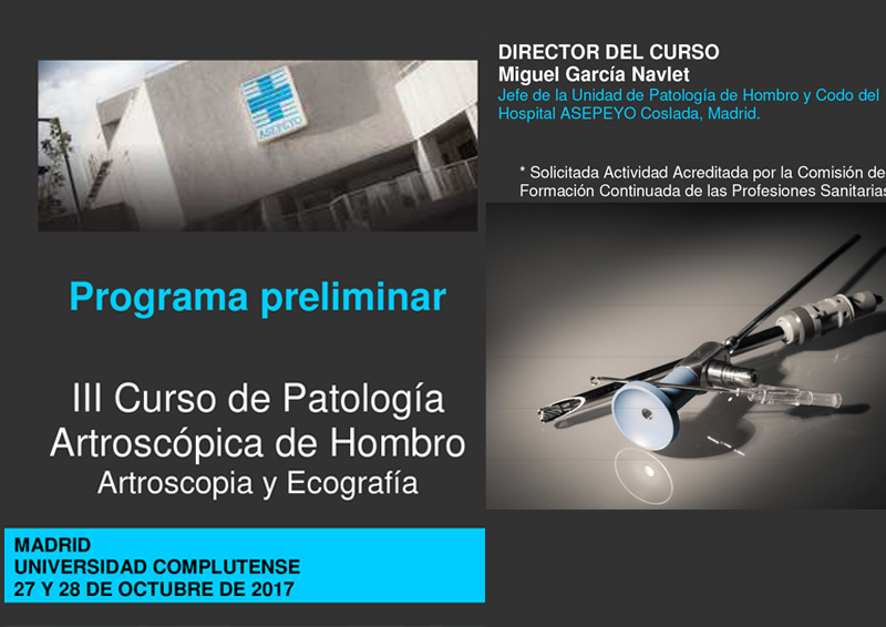 III Curso de Patología Artroscópica de Hombro